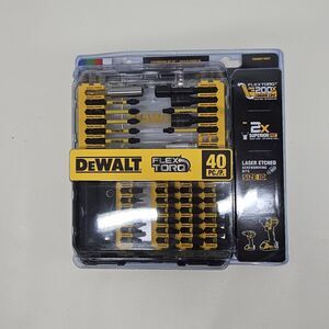 New DEWALT DWANGFT40 FLEXTORQ 40‑Piece Screwdriver Bit Set Impact Ready Max Fit